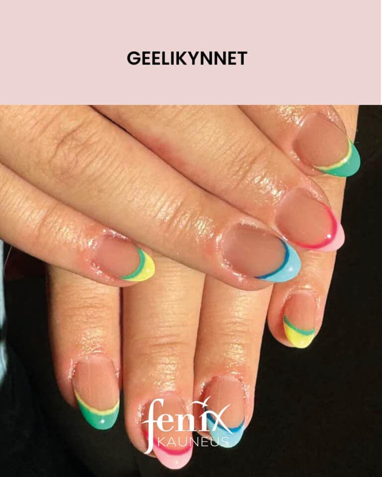 Lyhyet ranskalaiset rakennekynnet eri varisilla karjilla.