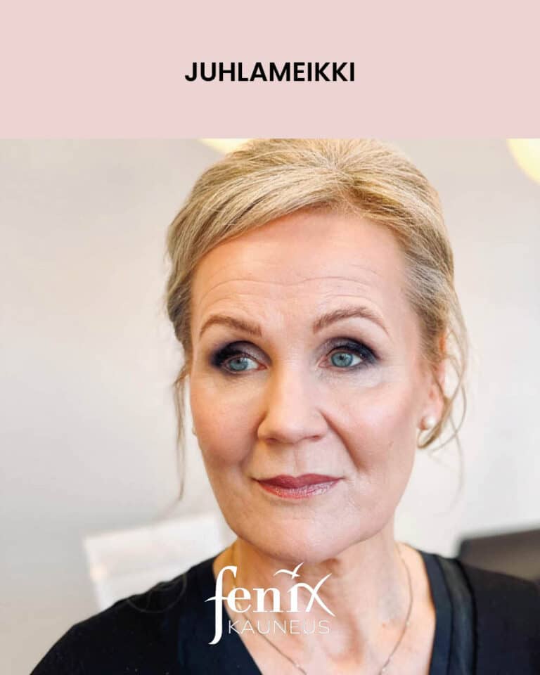 Aikuisen naisen juhlameikki.