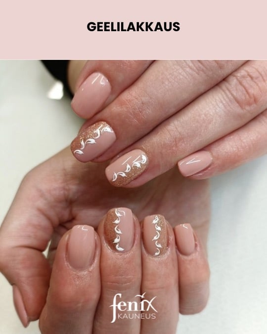 Nuderuskeat geelilakkauskynnet.